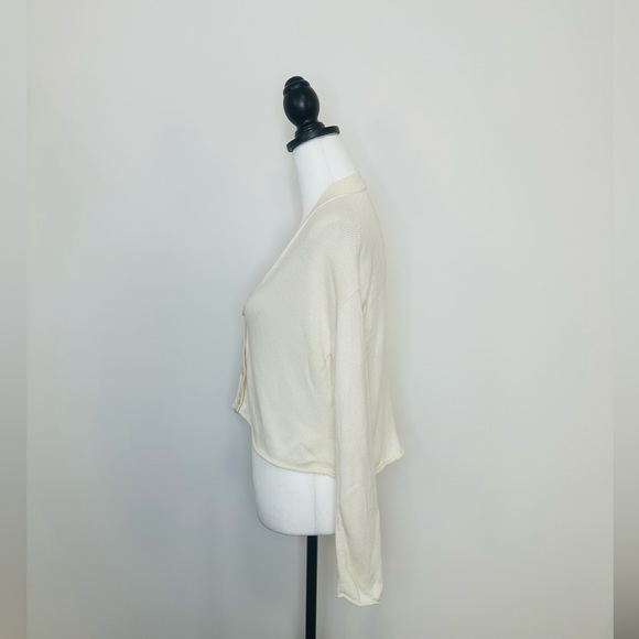 Eileen Fisher Organic Cotton Blend Cropped Cardigan - Picture 6 of 8